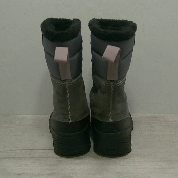 The North Face Shellista Lace up Gray Pink Waterproof Winter Snow Boot Size 3 - Picture 9 of 13